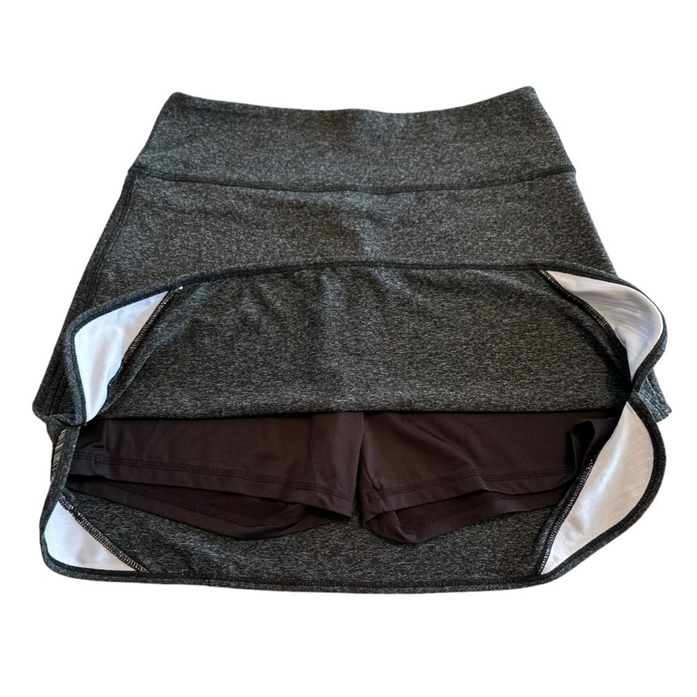 East Hong Golf Tennis Skort Medium Charcoal Gray Black Activewear Mini Skirt
